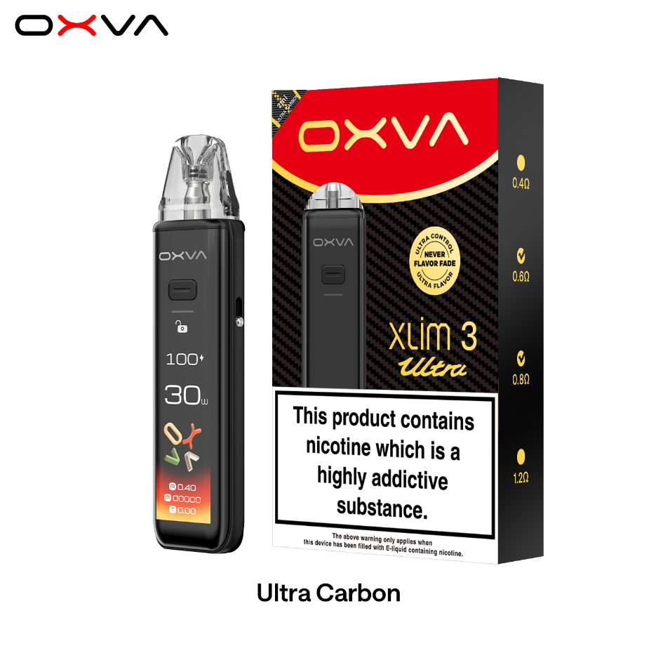 OXVA XLIM PRO 3 ULTRA 奧創小蠻牛觸屏螢幕電子煙主機空倉